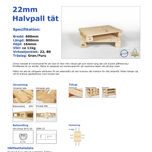 Halvpall 22mm